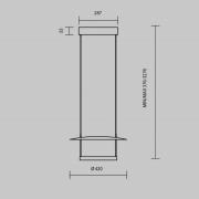 Maytoni Ambience LED hanglamp, Ø42cm, metaal, zwart/wit