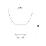 Sylvania LED reflectorlamp GU10 4W 3.000K 36° 345 lm glas