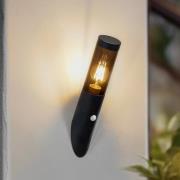Lindby Statius buitenwandlamp, antraciet, ijzer, sensor