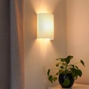 Wandlamp Celine, beige, stof, E27