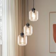 Hanglamp Sombra, amber, 3-lamps, rond
