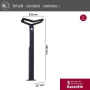 Paulmann Slimme tuinpadverlichting Alara, CCT, antraciet IP44