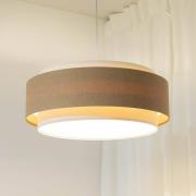 Boho Elegant hanglamp, beige/crème, Ø 60 cm, textiel