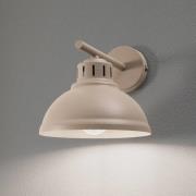 Wandlamp Sven, 1-lamp, beige, staal