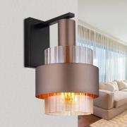 Wandlamp Milley, hoogte 30 cm, bronskleurig, metaal