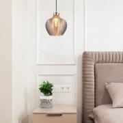 Hanglamp Jessica, Ø 25 cm, rookgrijs, glas