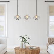 Arus LED hanglamp, rookgrijs, lengte 68 cm, kunststof