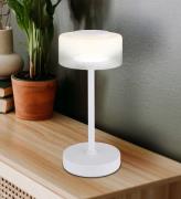 Belinda LED tafellamp, wit, hoogte 33 cm, metaal