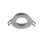Samsola plafond inbouwlamp, aluminiumkleurig, Ø 8 cm, metaal