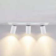 CAN TILT plafondspot, wit, 48 x 9 cm, 3-lamps, metaal GU10
