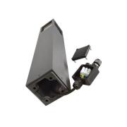 Facado II tuinpadverlichting, hoogte 65 cm, grijs/rook, 11 x 11 cm IP6...