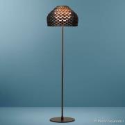 FLOS Tatou F vloerlamp met dimmer, oker grijs