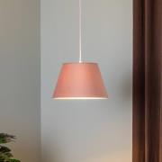 Hanglamp Rosabelle, kegelvormig, roze, 1-lamp.