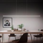 LED hanglamp Margita, lengte 148 cm, zilver