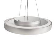 Menkar LED hanglamp, zilverkleurig, Ø 60 cm, CCT, omhoog/omlaag
