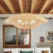 MARKET SET hanglamp Coquillage, 110 cm, naturelkleurig rotan