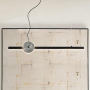 LED hanglamp Anais, zwart/groen, lengte 100 cm, kunststeen