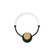 LED wandlamp Briana, zwart/goudkleurig, breedte 30 cm