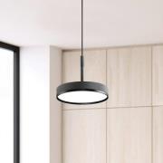 LED hanglamp Don, grijs, Ø 20 cm, metaal