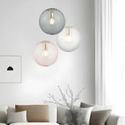 Hanglamp Diana, rookgrijs/goudkleurig, Ø 30 cm, glas