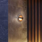 LED buiten wandlamp Mayorka, roestbruin, breedte 22 cm, IP65