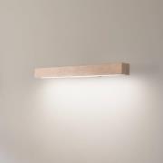 LED-wandlamp van hout Teo, grenen, 46 cm, 3000 K