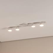 Plafondlamp Fragment, wit, lengte 86 cm, metaal, 4-lamps.