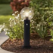 Lindby sokkellamp Dangan, helder, 60 cm, glas, sensor