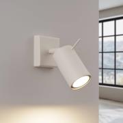 Ring wandspot, beige, projectie 16 cm, staal