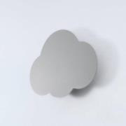 Wandlamp Cloud, grijs, 38 cm breed, metaal, wolk, G9