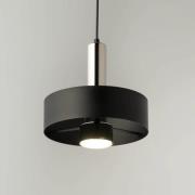Hanglamp Rif Lux, zwart/zilver, Ø 25 cm, staal