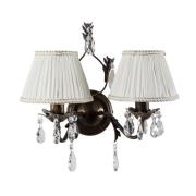 Wandlamp Karen 2-lamps brons