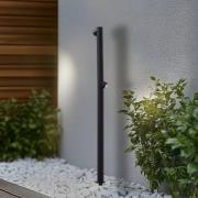 Lindby LED tuinpadverlichting Luzian, hoogte 120 cm, zwart, grondpen