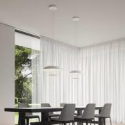 Karman LED hanglamp BLANCO, Ø 60 cm, wit, metaal