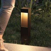 Calex LED sokkellamp Terni, zwart aluminium, IP65