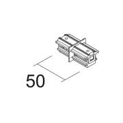 Ivela Langsverbinding SQUARE 48 V, wit, stroomvoerend