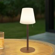 Lindby LED oplaadbare lamp Azalea zwart aluminium CCT in hoogte verste...