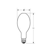 RADIUM Halogeen gasontladingslamp E40 430 W HRI-E NSC/S/F Ra92