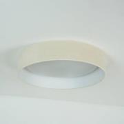 LED plafondlamp Plafond, wit, stof, Ø 45 cm, dimbaar in 3 stappen