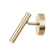 Wandlamp Sopel, goud, 1-lamp, staal, G9, hoogte 15 cm