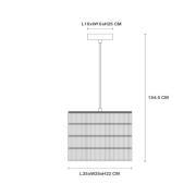 Hanglamp Extravaganza Togo, grijs