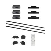 Lumaro railsystem, wissels, 6-lamps, zwart, 48V, dimbaar