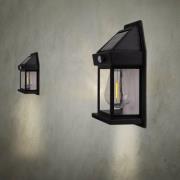 LED buiten wandlamp Mira, sensor, zwart, set van 2 IP44