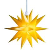 STERNTALER LED-ster, geel, 18 punten, Ø 16 cm IP44 batterij