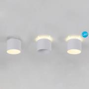 LED plafondspot Trimes, Ø 11,5 cm, wit, CCT, dimbaar