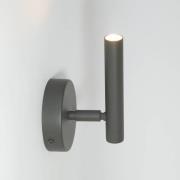 Wandlamp Sopel, olijfgroen, 1-lamp, staal, hoogte 15 cm