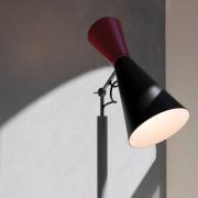 Vloerlamp Nemo Parliament, zwart/rood