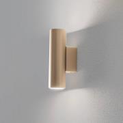 Wandlamp Marion Plus, goud, GU10, staal, hoogte 18 cm
