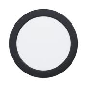 EGLO connect Smart LED-inbouwlamp Fueva 6-Z, zwart, Ø16cm