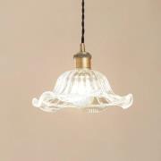 Lindby hanglamp Ludowika, transparant, glas, Ø25cm, E27